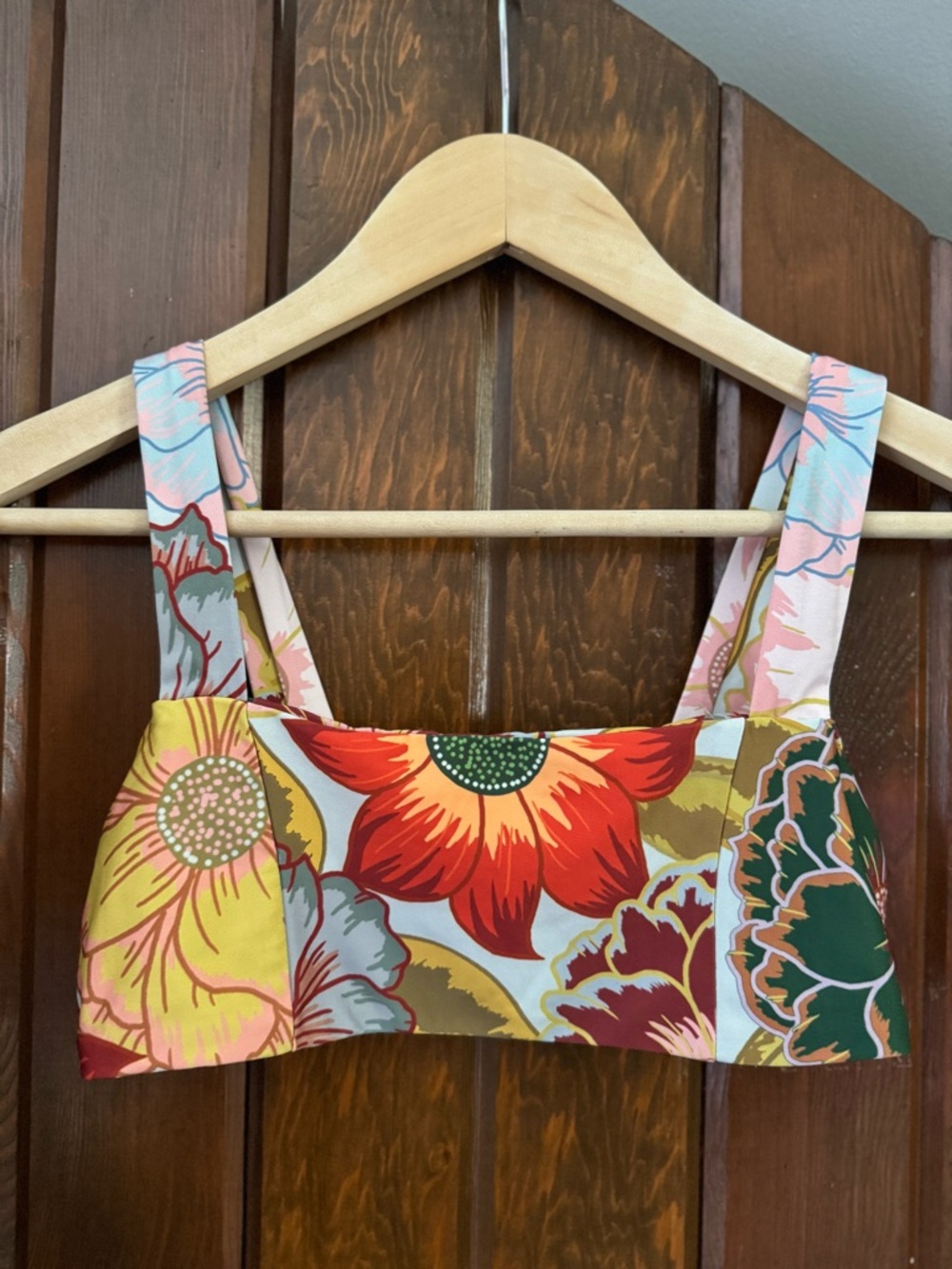 Stone Fox Swim Floral Print Bikini Top